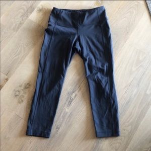 Athleta cropped leggings XS charcoal gray